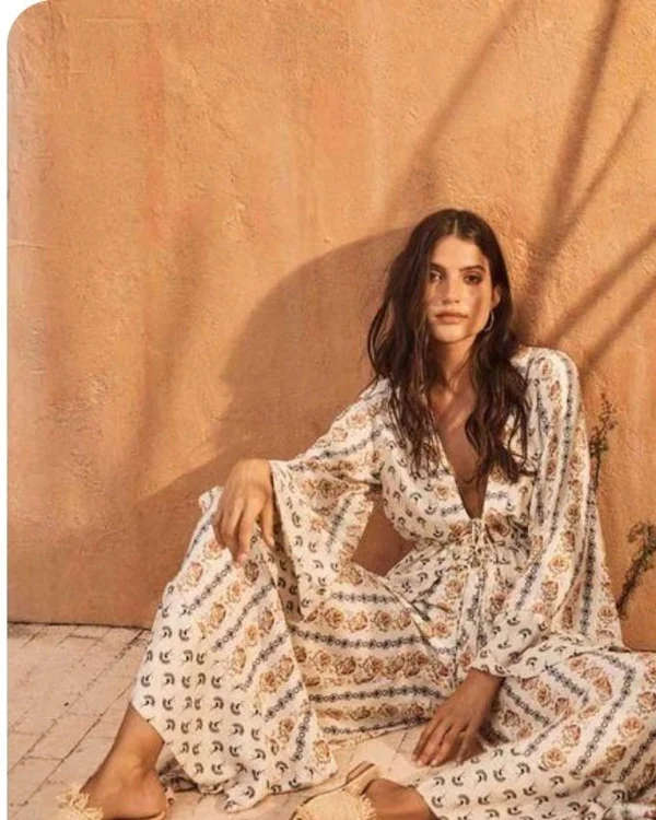 Block-Print Lounge Set